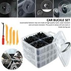 650 Pcs Car Retainer Auto Fasteners Push Trim Plastic Clip Pin Rivet Bumper Kits
