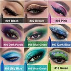 15 Colorful Eyeliner Pen Set Shadow Pencil Pearl Eyeliner Kit Metallic Glitte   