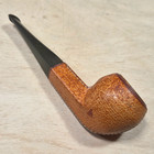 Vintage Longchamp France Bulldog Estate Leather Bound Briar Tobacco Pipe