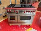 48    Wolf Dual Fuel Range Df486g  used With Red Knobs 
