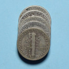 Lot Of 5   Mercury Dimes 1916-1945 90  Silver Us Coins   Choose How Many 