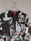 Nike Womens Windbreaker Jacket Medium Printed Marble 1 2 Zip Hooded Activewear