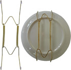 Lot5 8-inch Medium Invisible Plate Wire Hanger Wall Holders With Protective Rubb