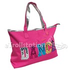 Youth Girls Dance Swim Tote Bag Ballet Pack Multicolored Dance Print Pink Silver
