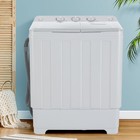 30lbs Portable Washer Twin Tub Washer Dryer Combo Semi-automatic Washing Machine