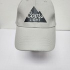Coors Light Hat Cap Snap Back Gray Embroidered Mountains Beer Promo Mens