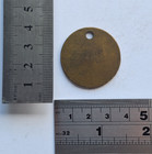 Vintage Abercynon Colliery Pit  108 Brass Miners Check Tally Token 