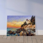 Acadia National Park  Bar Harbor Lighthouse Art Print - Painting - Landscape