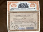 5 Different Stock Certificates Set  c    Free Shipping