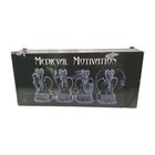 Dwk Medieval Motivation Pewter Dragon Figurines 4 Piece Set New In Box