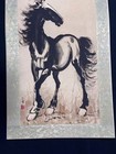 Xu Beihong Old Chinese Antique Painting Scroll On Rice Paper About Horse          