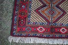 Afghan Antique Rug 2 6x4 4 Ft  Geometric Balochi Rug handmade Wool High Pile Rug