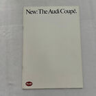 Audi Coupe Sales Brochure Catalog Advertising Audi Coupe Gt 1985