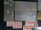Sheets Of Peel Off Letters numbers   Other Designs  some Incomplete 