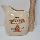 Rare John Jameson Irish Whiskey Ceramic Advertising Pitcher 