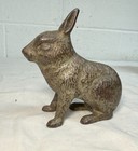 Antique 1920 s Cast Iron Bunny Rabbit Animal Still Coin Bank     A c  Williams
