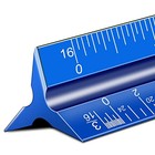 Architectural Scale Ruler  12   Imperial Architect Scale  Engineer Scale Blue