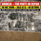 Lot Of 19 Mixed Remote Controls Broken For Parts Or Repair As Is
