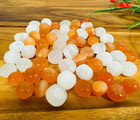 White   Orange Selenite Assorted Crystal Tumbled Stones  Healing Reiki Stone