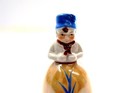 Vintage Lusterware Young Dutch Boy Figural Bell From Japan 4 5  Tall