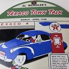 Vintage Texaco Talk Town Sign - Gas Station Pump Porcelain Gasoline Sign