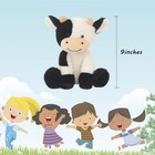 9 Inch Cow Plush Stuffed Animal Soft Cute Cow Doll Kids Birthday Gift Toy