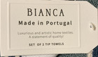 Nwt Bianca Set Of 2 Piece Tip Towels Striped Multicolor 100  Cotton 12 x18 