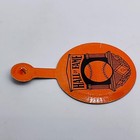Vtg Baseball Hall Of Fame Pin Pinback Button Fold Over Metal Ny Orange 1     b