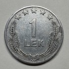 1964 Albania 1 Lek - Aluminum - Coin  e-036