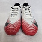 New Nike Vapor Speed 3 Football Cleats White Red Black Fb3303-102 Men s Size 9