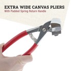 Red Padded Premium Canvas Pliers For Stretching Professional Canvas Tool