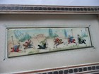 Antique Miniature Art On Bone Ethnic Hand Made Persian Far East Riding Warriors