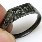 Medieval Crusaders Templars  Bronze Ring  Circa 1000-1300 A d