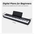 Aodsk 88 Key Weighted Keyboard Digital Piano grade Hammer Action Keyboard For Be