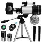 Professional Astronomical Telescope With High Tripod Lunar Mirror Hd Viewing