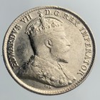 1906 Narrow Date Canada Small Five Cents George Circulated 5 Silver Coin Ngs014
