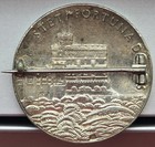 King George V Silver Jubilee Medal  1935  -  925 Fine - Toned - Medal brooch