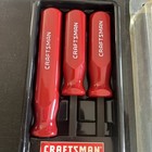 Nos Vintage Sears Craftsman Usa 3pc Pry Bar Set 12  17  25  Red Handle 43278