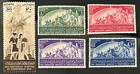 Egypt Stamps-1949-b-2 Complete Sets-agricultural Industrial Expos-scott 336 340