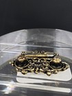 Nos Dollhouse Miniature Jeanetta Kendall Antique Brass Pen   Ink Desk Set 1 12