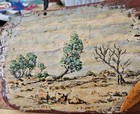Vintage 60s Australian Aboriginal Painting On Wood   Artifacts Signed R tester