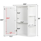 Bathroom Cabinet Wall Mount Medicine Cabinet With Mirror Single Door Save Space