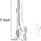 6-pack Clear Plastic Easel Stands 7 In  Display Stand Plate Holder For Photo Fra