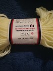 Vtg Aunt Lydia s Heavy Rug Yarn 100  Kodel Polyester 70 Yds  505 Lt Yellow