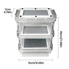 Mealworm Breeding Kit For Reptiles  Birds  And Pets 3-layer Silkworm Feeder Box