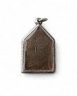 Vintage Thai Buddhist Amulet Pendant Triangular Buddha Relief In Protective Case