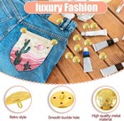 18pcs Metal Gold Blazer Button  Vintage Brass Coat Buttons For Blazer Suits Coat
