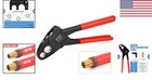 Angle Head Pex Pipe Plumbing Crimping Tool - 1 2    3 4  Copper Crimp Jaw Sets