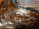 Concert Grade Nanmu Guzheng With Dragon Carving  Chinese Zither Instrument  Koto