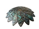 Vintage Taxco Icmsterling Silver Abalone Pinwheel Pendant brooch 2  Eagle 1 Mark